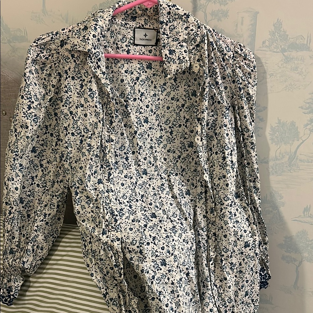 Floral Button-Up Blouse
